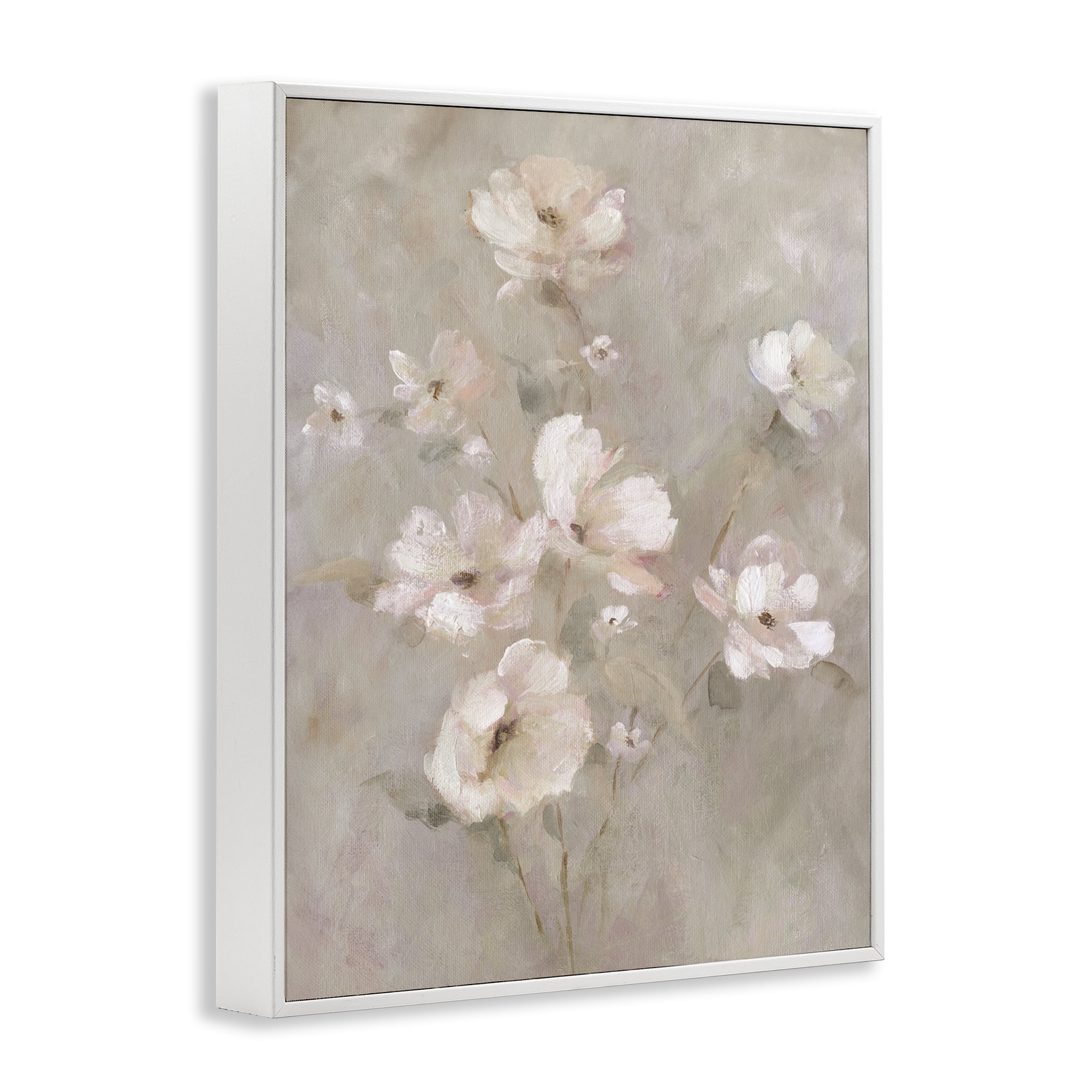 Stupell Industries Delicate Blush Floral Arrangement White Framed Giclee Art, design by Carol Robinson