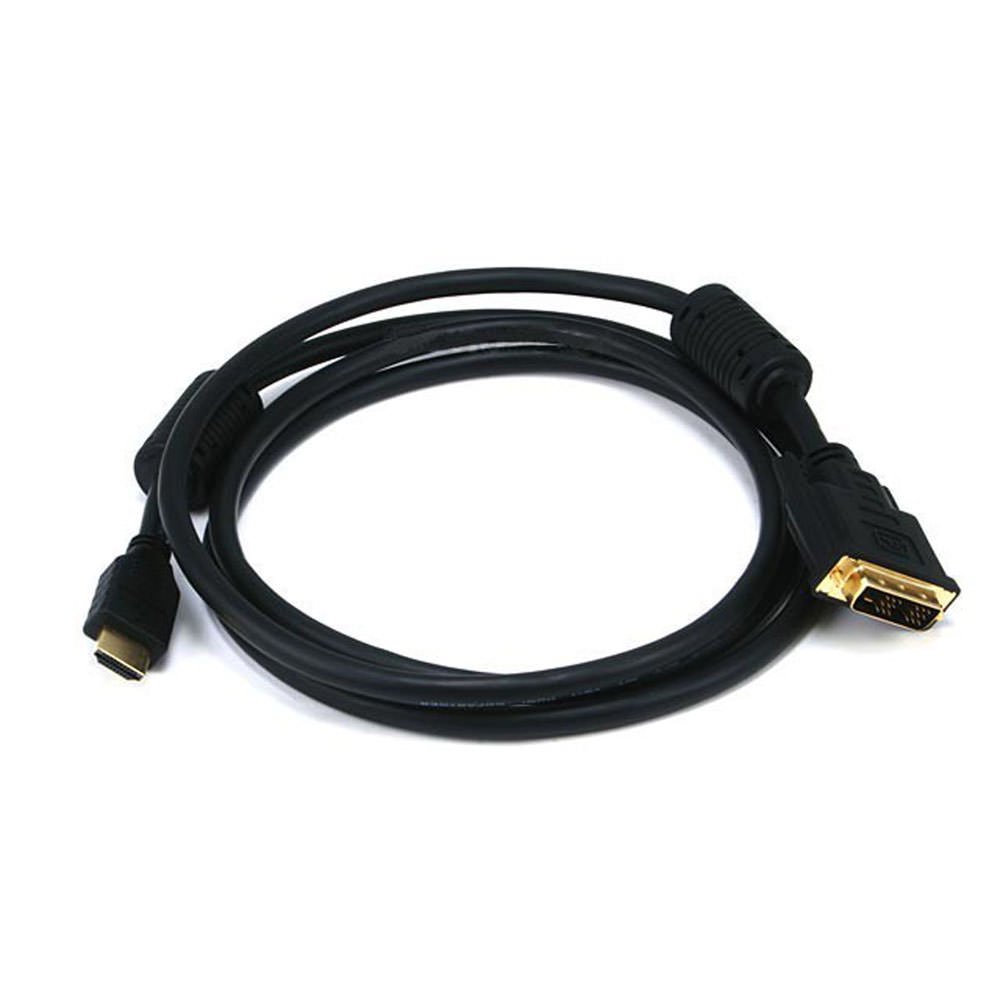 Monoprice 6ft 28AWG High Speed HDMI to DVI Adapter Cable with Ferrite