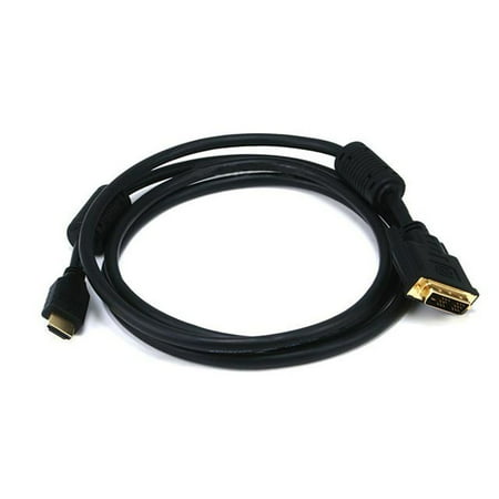UPC: 0844660024040 | Monoprice 6ft 28AWG High Speed HDMI to DVI Adapter Cable with Ferrite Cores  Black