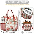 thumbnail image 5 of Pioneer Flower Floral Print Pattern Womens Lunch Box for Work,Insulated Large Lunch Bag for Tween and Teen,Loncheras Para Mujer,Leakproof Adult Lunch Bag for Work,Beach,Travel,Picnic,Camping, 5 of 7