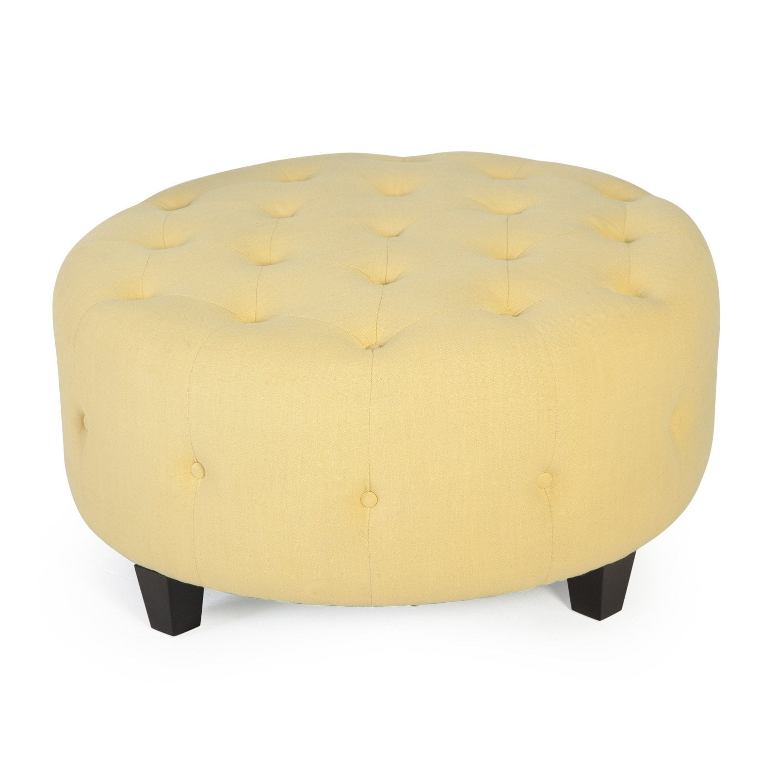 Belham Living Teagan Round Tufted Ottoman Com