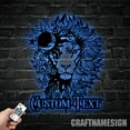 thumbnail image 3 of Craftnamesign Custom Lion Metal Sign, Lion Head Metal Wall Art, Personalized Lion Name Sign, 3 of 5