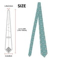thumbnail image 3 of Gaeub Teal Mama Llama Men's Classic Woven Jacquard Necktie Perfect for Weddings & Parties, 3 of 7