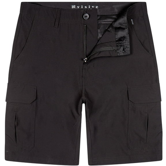 Visive Men's Hybrid Cargo Shorts - Versatile for Land & Water - Quick Dry & 4-Way Stretch - Sizes 30-50 - Perfect for Outdoor Activities: Golf, Hike, Bike, Swim, & Hunt