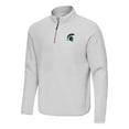 thumbnail image 2 of Men's Antigua Gray Michigan State Spartans Step Up Quarter-Zip Pullover, 2 of 3
