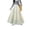 Beige, variant on Busydd Women Skirt Fashion Vintage Solid Color Embroidery Maxi Skirt Casual Flowy Elastic Waist Long Skirts Free Size