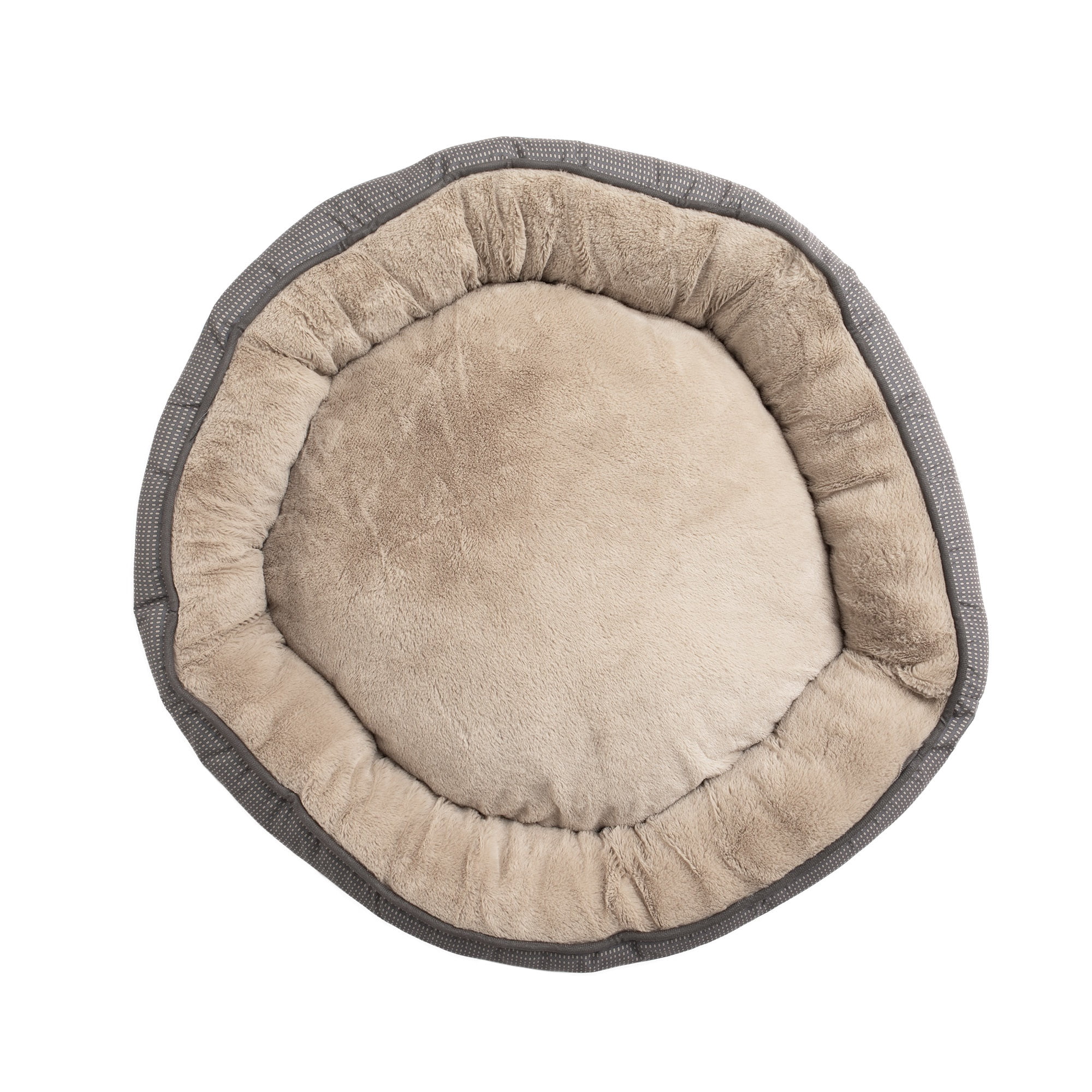 Petmate Round Bolster Dog Bed, Cat Bed, 30 Inch Round, Removable Machine Washable Cover, Assorted Colors
