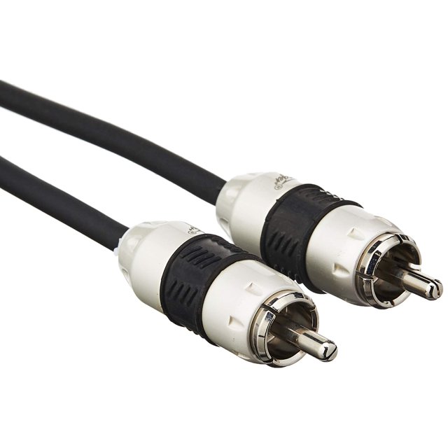 Stinger SI8217 Cable de interconexión RCA de grado audiófilo serie 8000 de 2 canales de 17 pies