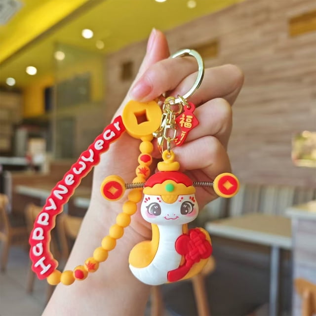 Llavero Con Colgante De Serpiente, Ao De La Serpiente 2025, Lindo Colgante De Serpiente China, Pequeo Regalo De Serpiente, Para Escritorio, Compaero De Viaje, Diseo De Metal Duradero, Ukhbmc