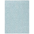 thumbnail image 2 of SAFAVIEH Courtyard Corinna Geometric Indoor/Outdoor Area Rug, Aqua/Grey, 5'5" x 7'7", 2 of 8