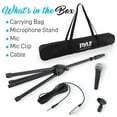 thumbnail image 2 of Pyle Handheld Dynamic Microphone Kit with Mic Stand, Clip, and Carrying Case, 2 of 8