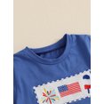 thumbnail image 6 of BemeyourBBs Kids Boys Shorts Set Short Sleeve Embroidery T-shirt with Plaid Shorts, 6 of 9