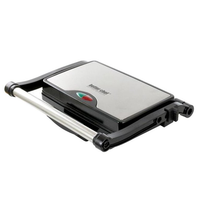 Stainless Steel Panini Press Gourmet Sandwich Maker