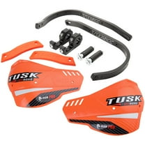 Tusk D-Flex Pro Adventure Handguards Black Bar/Orange Plastics 1 1/8" Bars