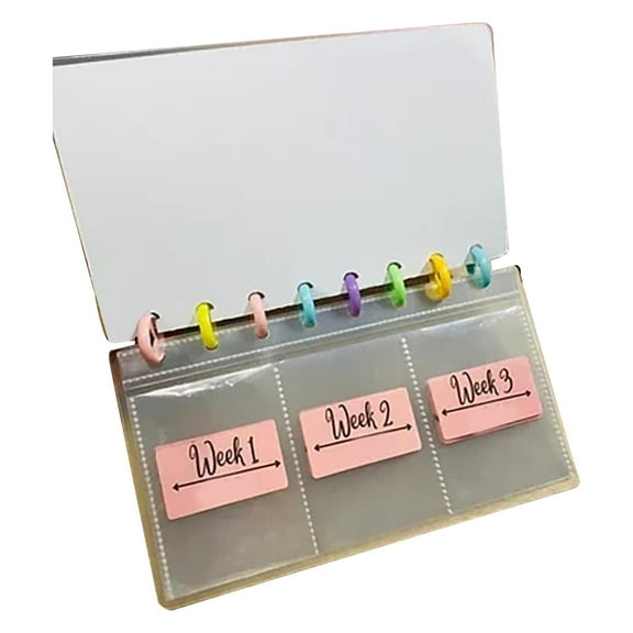 52 Weeks Saving Challenge Binder Budget Planner,Budget Book with Cash Envelopes Savings Challenge, Budget Book Planner, Money Binder for Saving