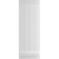 thumbnail image 5 of Ekena Millwork 21 1/2"W x 39"H True Fit PVC Four Board Joined Board-n-Batten Shutters, White (Per Pair - Hardware Not Included), 5 of 9