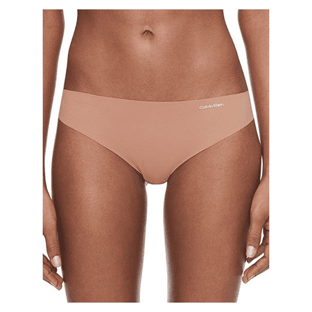 Calvin Klein Women s Invisible Thong Panty  Sandalwood  XL.