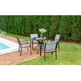 thumbnail image 7 of Jane Stone 5 Piece Patio Dining Set,Outdoor Furniture 4 Textilene Chairs & 1 Round 38"x 38" Metal Slatted Table with 1.5" Umbrella Hole,Outside Porch Deck Balcony Backyard Set for 4, 7 of 7