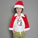 thumbnail image 4 of KAKOWELY 1 juego de disfraz de Papá Noel navideño para niños, capa, sombrero, decoración de cosplay, ropa de cosplay, 4 of 4