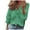 Green, variant on Ruffled Tops for Women V Neck Long Sleeve Ruffle Shirt Comfort Plus Size Long Sleeve Shirts for Women White, M