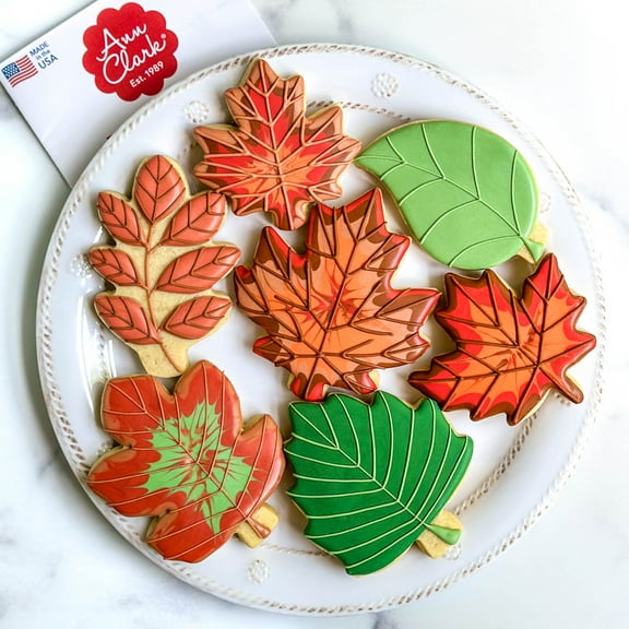 Ann Clark Fall Leaves Cookie Cutter Set, 7-Piece, Made in USA