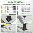 thumbnail image 7 of 4 Step Hand Rails for Outdoor Steps,Porch Railing for Stairs Fits 3 or 4 Steps, Deck Railing, Black, 7 of 7
