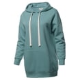thumbnail image 2 of A2Y Women's Relax Fit Long Sleeve Kangaroo Pockets Hoodie Sweatshirts Blue Grey S, 2 of 6