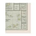 thumbnail image 2 of Historic Nautical Map - Atlantic Ocean Islands - Cram 1892 - Vintage Wall Art, 2 of 4