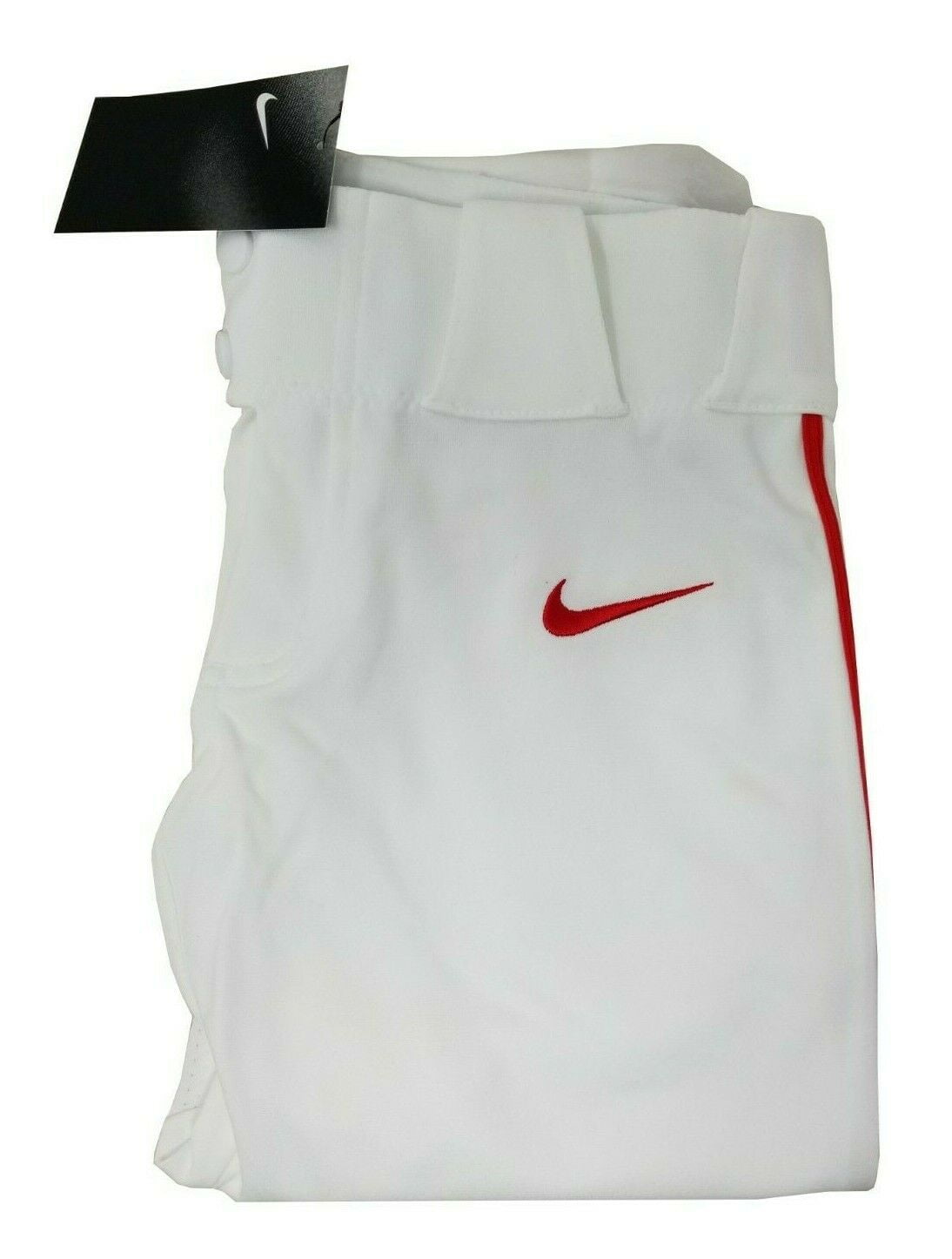 Nike Boys Baseball Knickers Pants White with Red Lining Size S