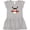 AC-Heather Grey, variant on Inktastic Penguin Xmas Girls Toddler Dress