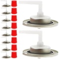 thumbnail image 4 of 10 válvulas pequeñas para tanque de gas con tapa roja, válvula de plástico para uso en exteriores, válvula universal para bombona de gas, miniválvula de gas para camping, válvula de gas confiable, 4 of 7