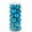 Light Blue, variant on 30mm Christmas Tree Baubles, 24-Piece Hanging Ornament Set, Plastic Glitter Balls for Holiday Decorations, Party & Home Decor, Red