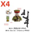 thumbnail image 1 of KUFTWAFFE militar Pzf MP40 MG42 98K oficial privado bloques de construcción modelo ladrillos mini figuras de juguete de acción juguete regalo para niños, 1 of 1