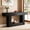 Black, variant on Fnova 63" Farmhouse Console Table, 2-Tier Wood Entryway/Sofa Table with Storage Shelf for Living Room, Hallway, Behind Couch