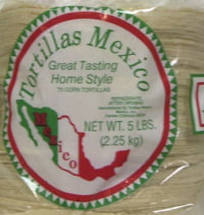 Tortillas Mexico: White Corn Corn Tortillas, 5 Lb