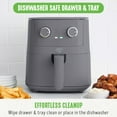 thumbnail image 5 of GreenLife 4.5 Quart Air Fryer Ceramic Nonstick, Graphite, 5 of 8