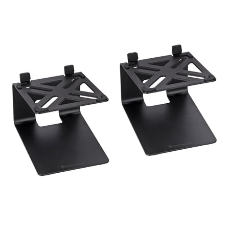 Pair Rockville SR4 Speaker Riser Stands For 4" Desktop Speakers or Monitors