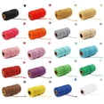 thumbnail image 2 of Cotton Cord Rope Crafts Macrame Artisan String Solid Color Cotton Yarn Rope Home Textiles 91.5m, Grey, 2 of 9