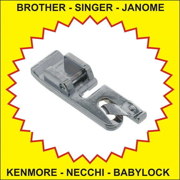 Narrow Rolled Hem Foot Fits Singer, Brother, Janome, Babylock, Kenmore, Necchi & More See Description