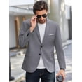 thumbnail image 4 of COOFANDY Mens Two Button Blazer Jacket Big and Tall Formal Business Suit Jackets, 4 of 6