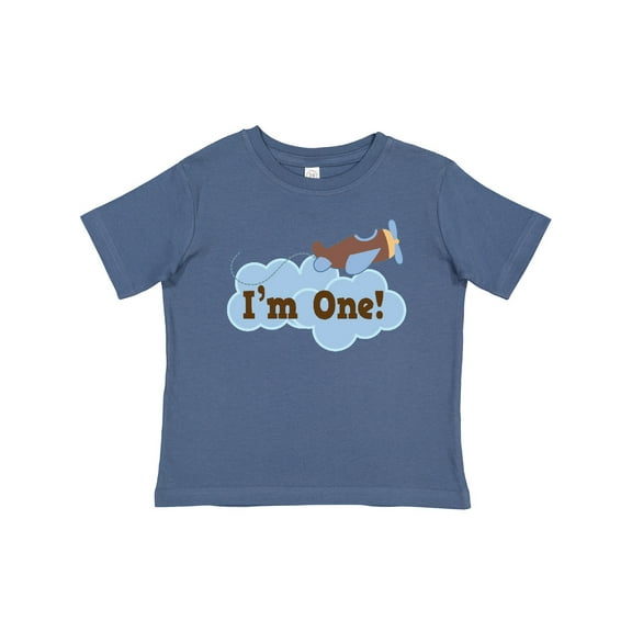 Inktastic 1st Birthday Airplane I'm One Boys Baby T-Shirt