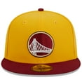 thumbnail image 2 of Men's New Era Yellow/Red Golden State Warriors Fall Leaves 2-Tone 59FIFTY Fitted Hat, 2 of 6