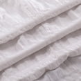 thumbnail image 2 of Pale Pink Modern Striped Crinkle Shower Curtain, 2 of 5