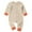 Khaki, variant on EnJoCho Casual Romper for Baby Baby Boys Girls Romper Long Sleeve Wrap Feet Autumn Winter Solid Color Button Suit Toddler Girl Trendy Clothing Casual Home Bodysuit