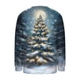 thumbnail image 4 of Weiqiqre Winter Clothing for Women Long Sleeve Work Tops Casual Crewneck Cute Printed Xmas Blouses Tunics Ladies Christmas Top, 4 of 5