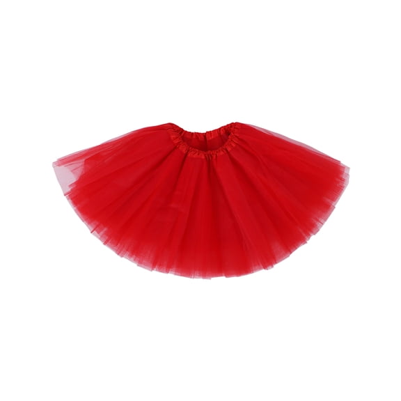 Simplicity Tutus for Girls Princess Ballet Dress Up Skirt, Red, 2-8 Years