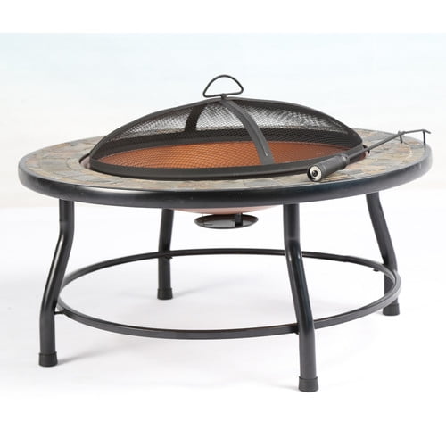Baner Garden Steel Charcoal Firepit Table by