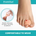 thumbnail image 5 of Promifun Gel Toe Separators Gel Toe Corrector Toe Spacer Bunions Overlapping Toes Alignment,Size L,12 Pack,Skin Color, 5 of 6