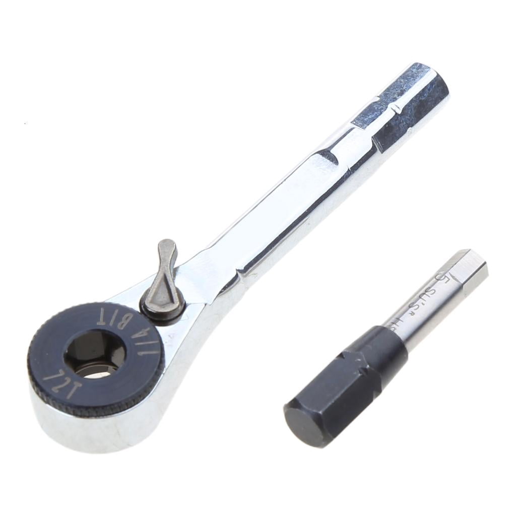 CEORPER Multifunction 1/4inch Mini Ratchet Set Screwdriver Bit Socket Small Ratcheting Wrench Extension Bit Holder Wrench