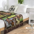 thumbnail image 5 of Horse Blanket Horse Gifts for Girls Boys Horse Throw Blanket for Couch Sofa Bed Soft Warm Flannel Fleece for Kids Adults 50"x60", 5 of 6